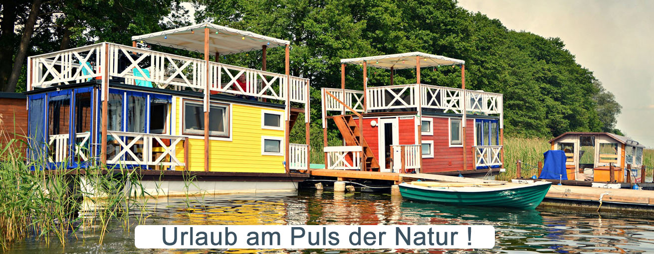 Urlaub in Bootshaeusern und Ferienhaeusern in der Mecklenburgischen Seenplatte